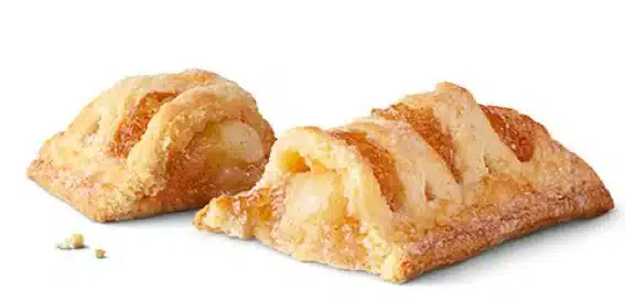 McDonald's Baked Apple Pie, a flaky pastry filled with warm cinnamon-spiced apple filling