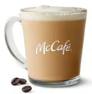 McDonald's Latte, a smooth espresso drink made with steamed milk and a hint of coffee flavor