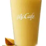 McDonald's Mango Pineapple Smoothie, a tropical blend of ripe mangoes and pineapples with a creamy, refreshing finish